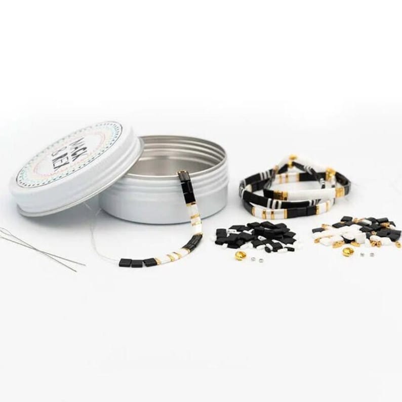 image of the DIY Bracelet Making Kit in a white background







DIY Bracelet Making Kit | Makes 3 Bracelets | Beaded Bracelet Kit | Tila Bead Bracelet Kit | Jewelry Making Kit | Adults & Kids Craft Beads