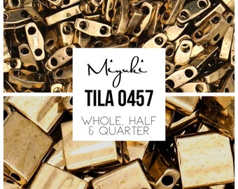 Miyuki Tila Beads TL0457 - Bronze Tila Beads | 10 GRAMS of Tila Beads | Mack and Rex