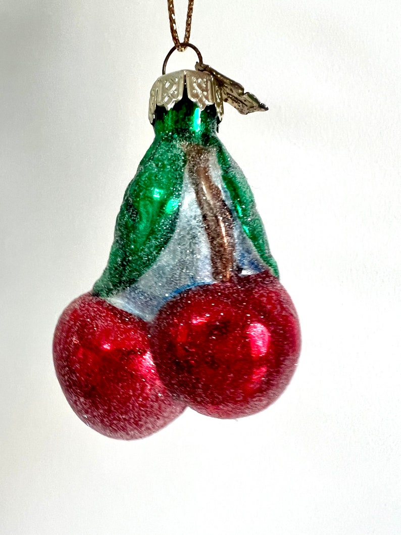 Vintage Thomas Pacconi Fruit Ornaments, Blown Glass Fruit Ornaments image 7