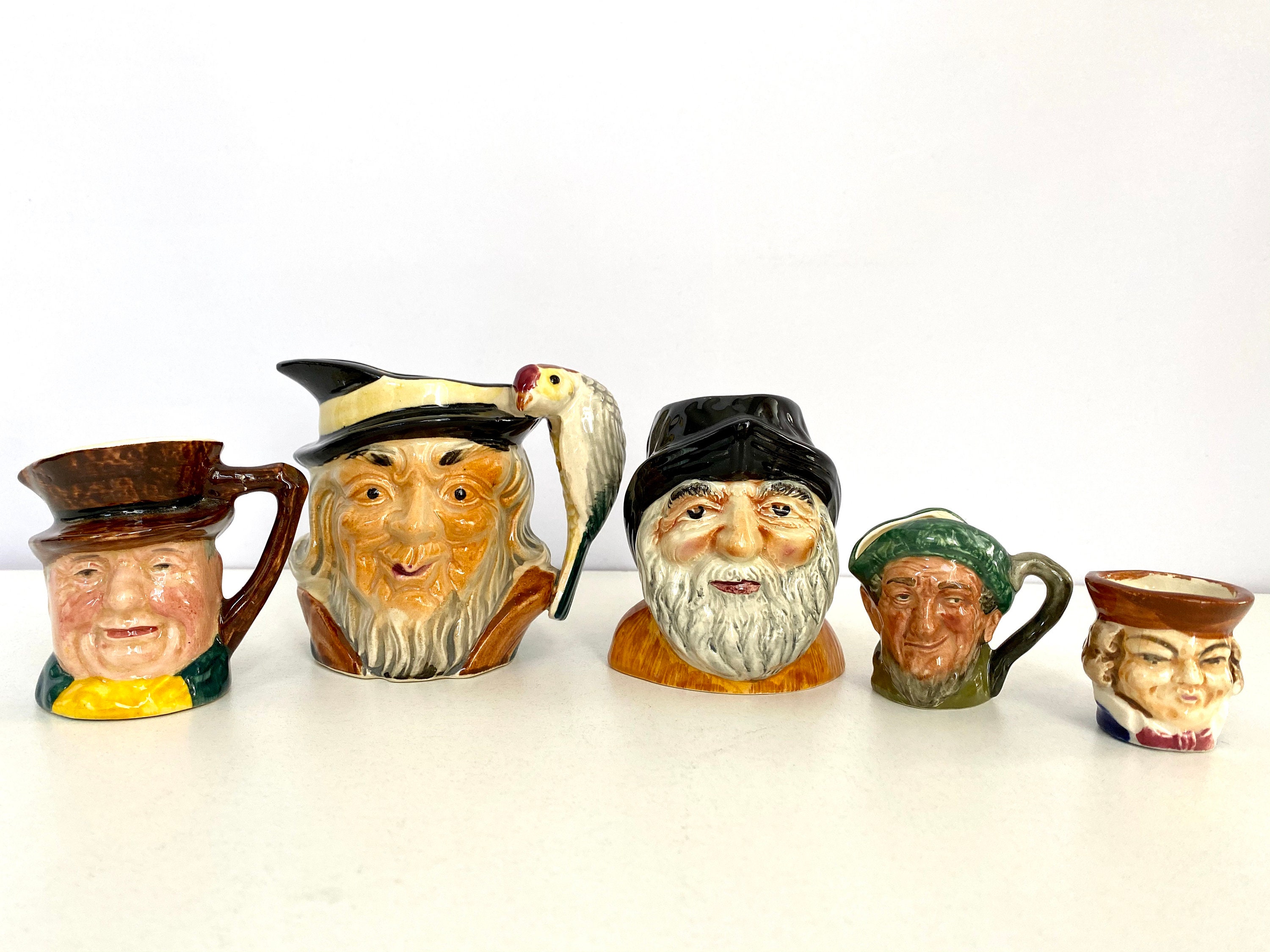Vintage Toby Face Mug Collection Toby Mugs Etsy