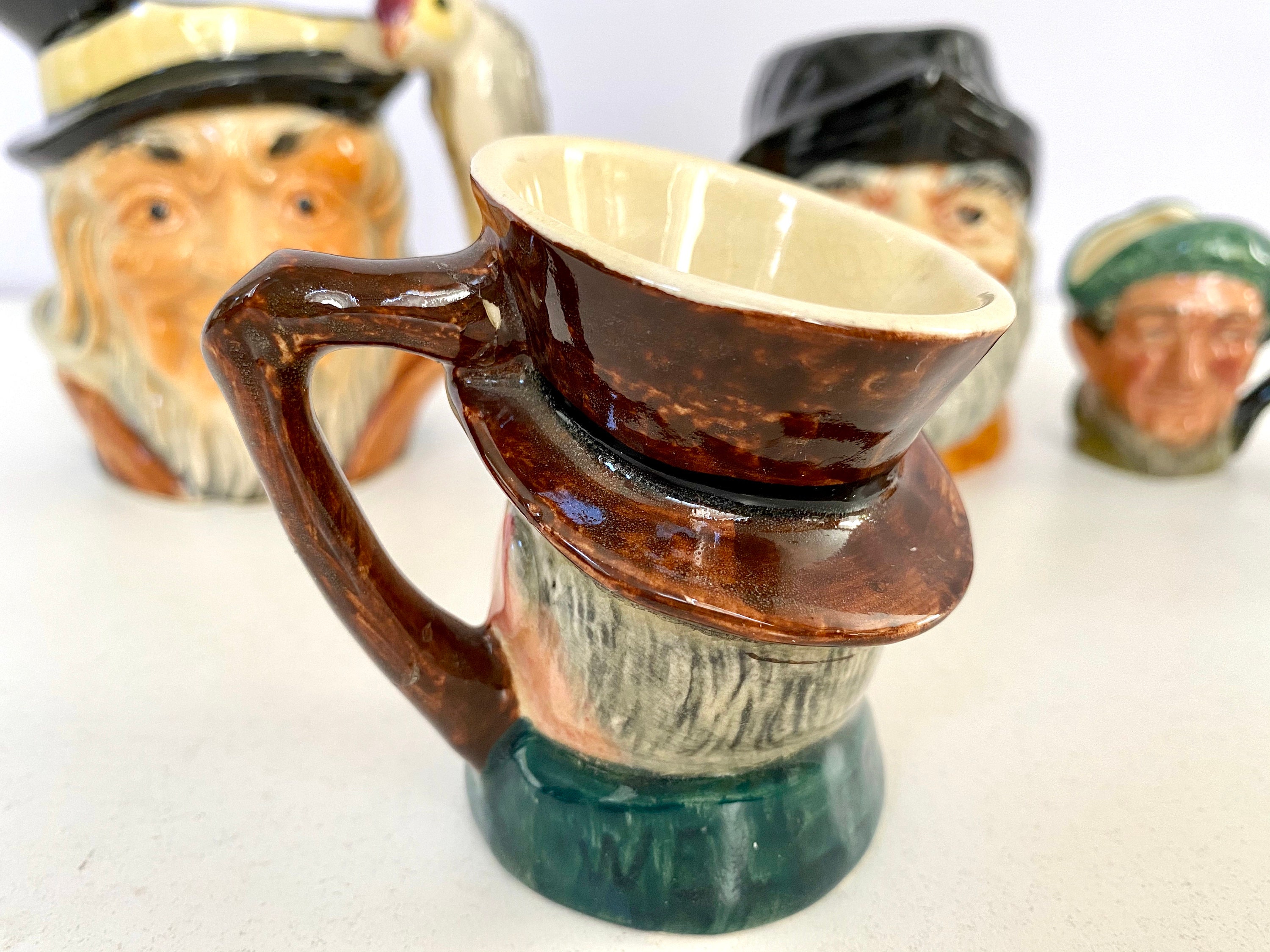 Vintage Toby Face Mug Collection Toby Mugs Etsy