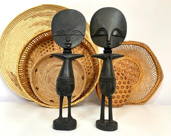 Vintage African Akua'ba Fertility Figures | African Folk Art Dolls