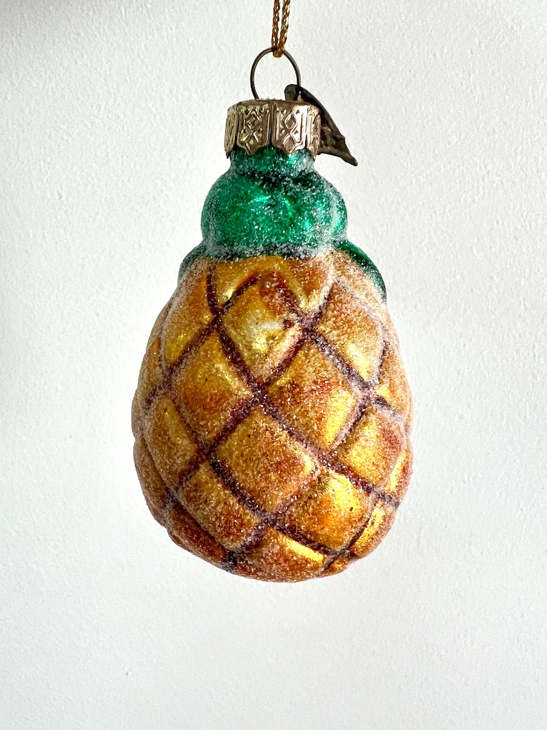 Vintage Thomas Pacconi Fruit Ornaments, Blown Glass Fruit Ornaments image 4