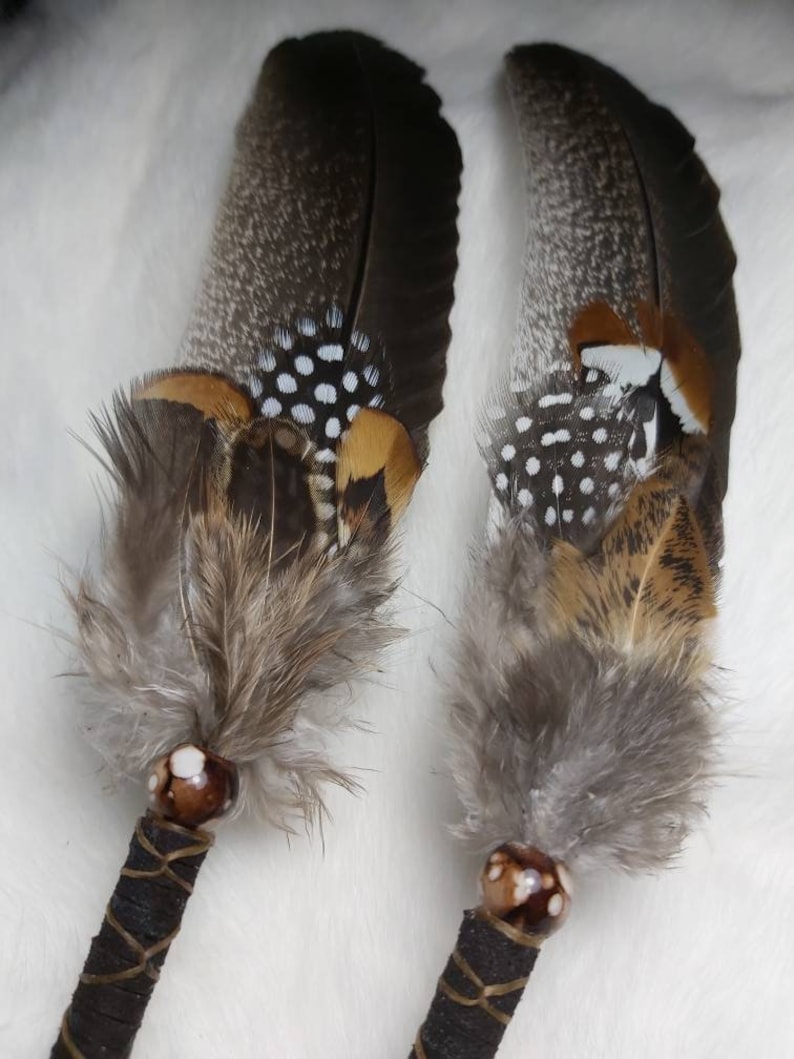 1012 SMUDGE FEATHER WAND Prayer Ceremony Etsy Canada