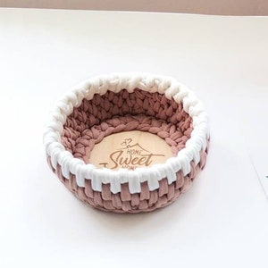 Cotton rope ring holder dish, jewelry dish, trinket dish, key holder, trinket dish, custom ring dish, key bowl, catch all tray