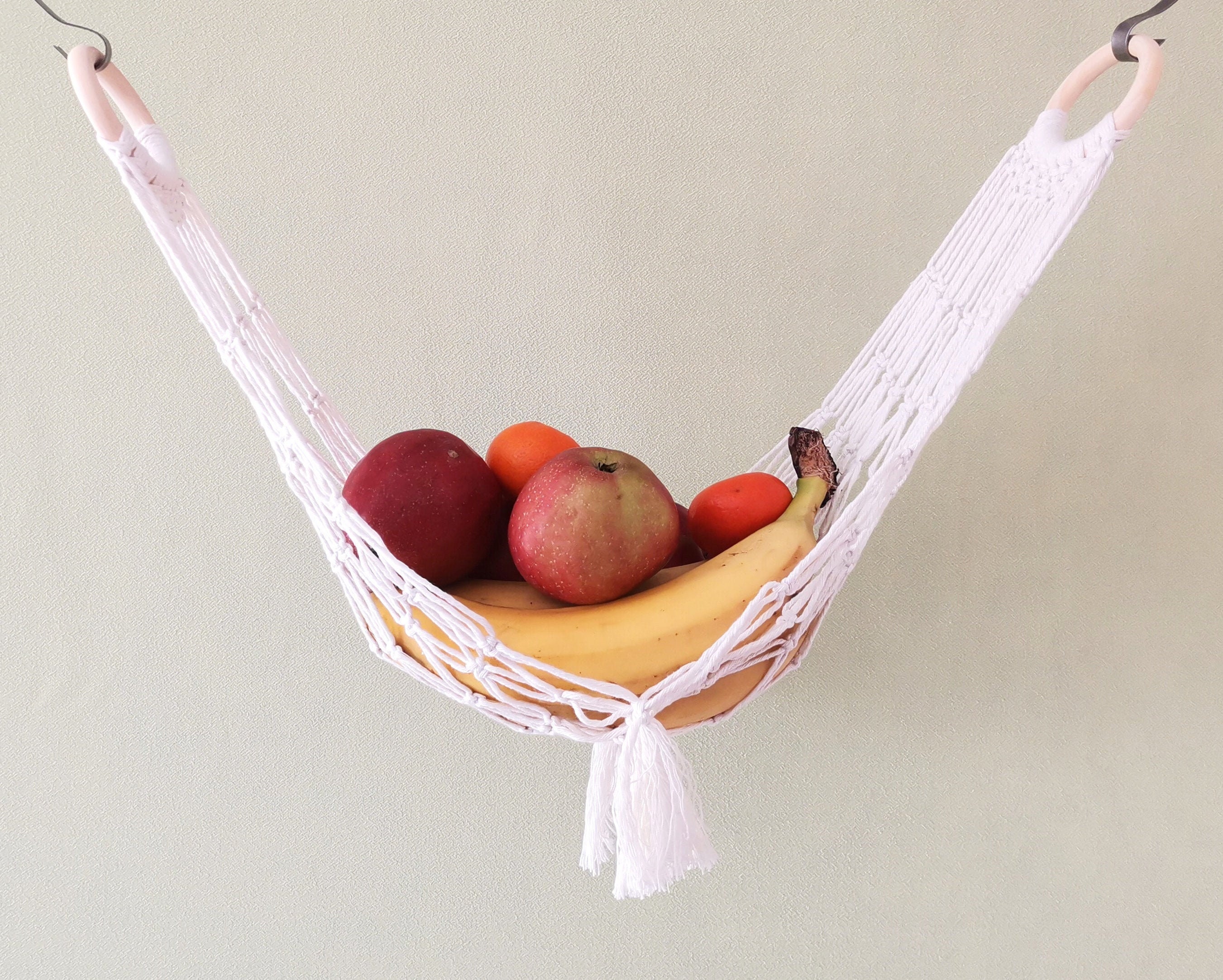 Macrame fruit hammock under banana hammock fruits Etsy