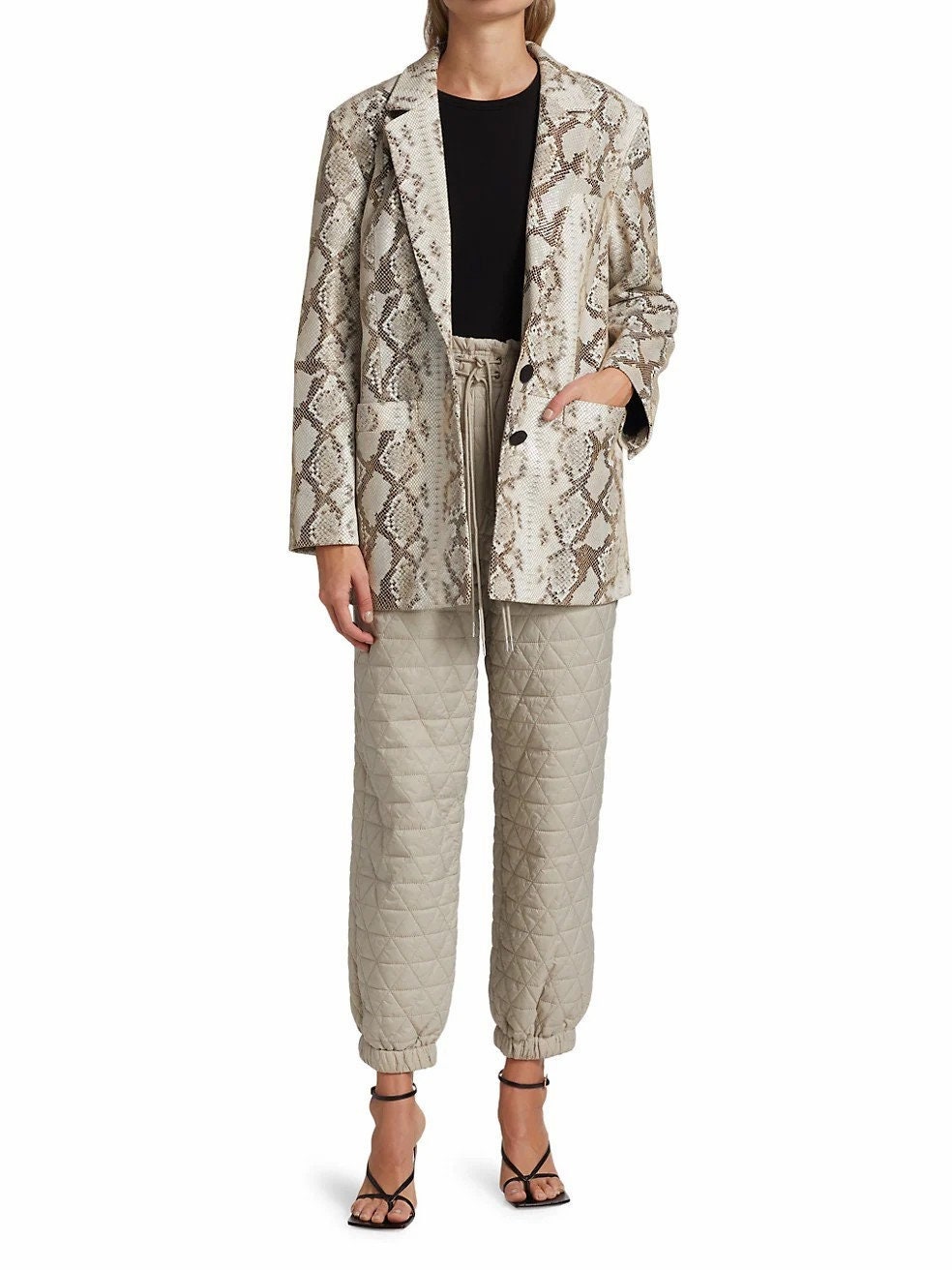 snake skin print jacket