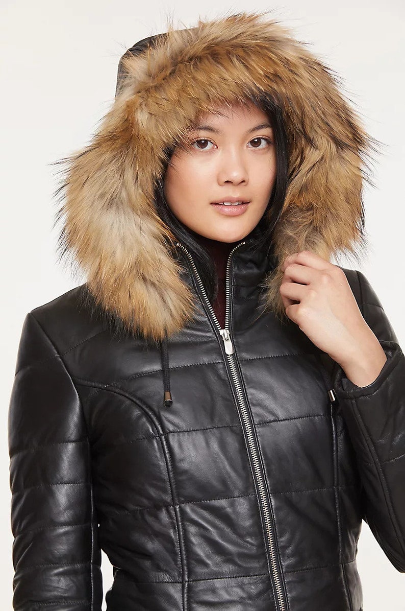 Women's Hooded Puffer Long Bodywarmer Coat / Black Puffer Etsy