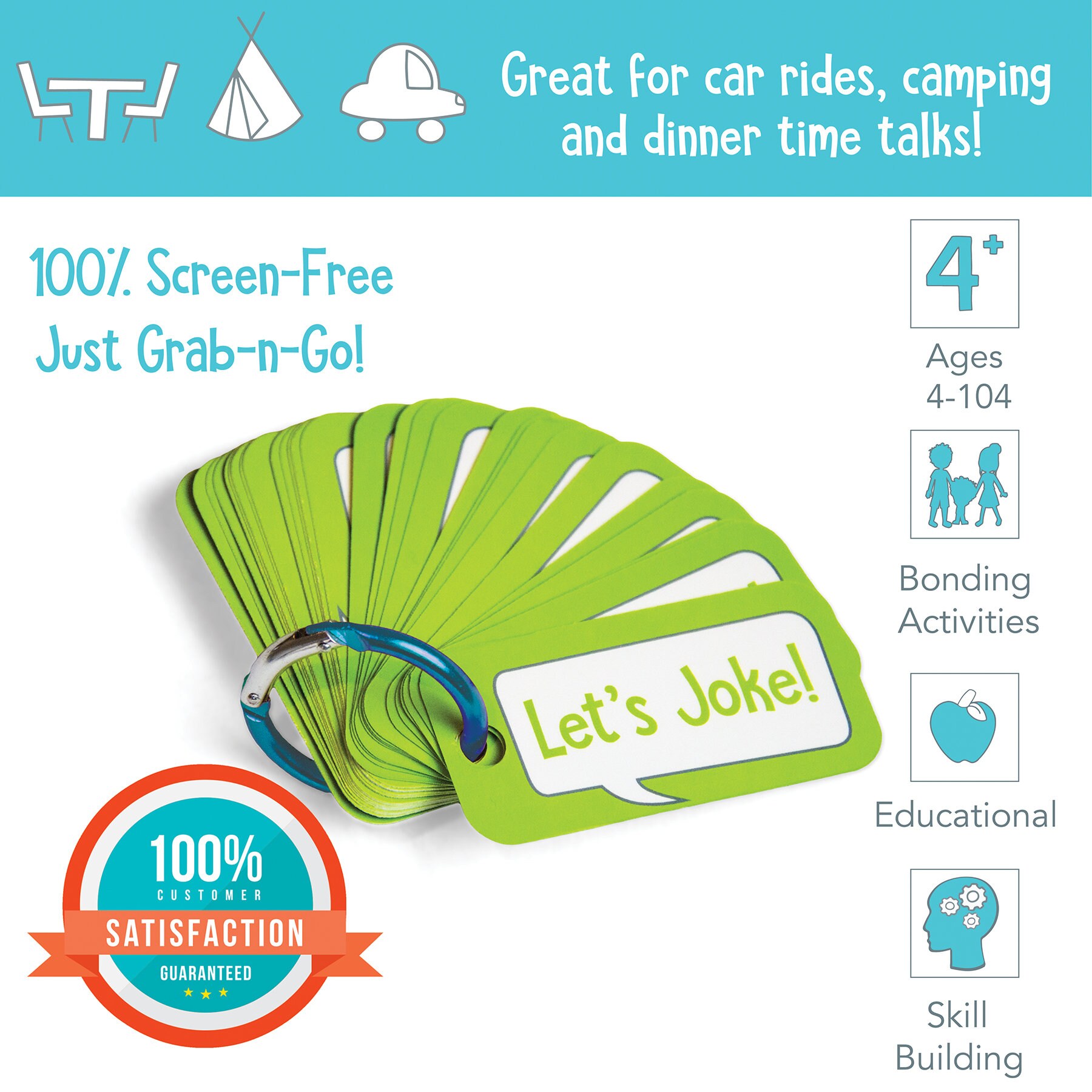 Let's Joke Kids Conversation Cards Conversation Starters for Kids