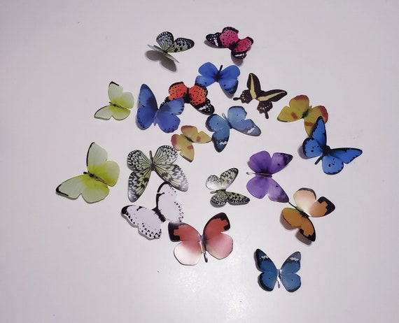 Sticker Beautiful 3D Butterflies 