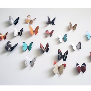76 pcs (4sets) natural bright 3d butterflies walll decoration Wall Sticker Beautiful Butterfly for Kids Room Wall Decals Home Decoration