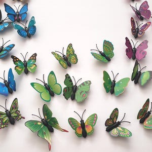 3D Butterfly Wall Decor (60pcs) - Magnetic & Adhesive image 5