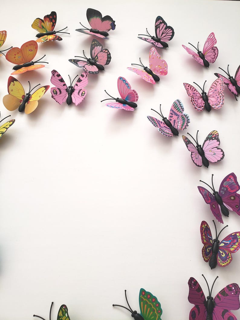 3D Butterfly Wall Decor (60pcs) - Magnetic & Adhesive image 7