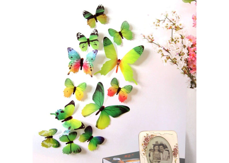 60pcs 5sets 3D Butterfly Wall Stickers Decoration Etsy