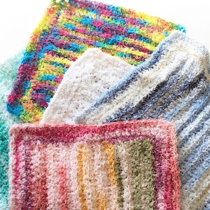 Dishcloth sized Scrubbie, 9 inch Cotton Scrub Cloth, Scouring Sponge Alternative, Hostess Gift