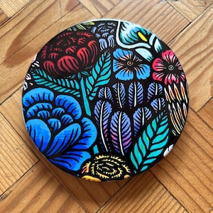 Flower Garden Floral Ceramic Coaster
