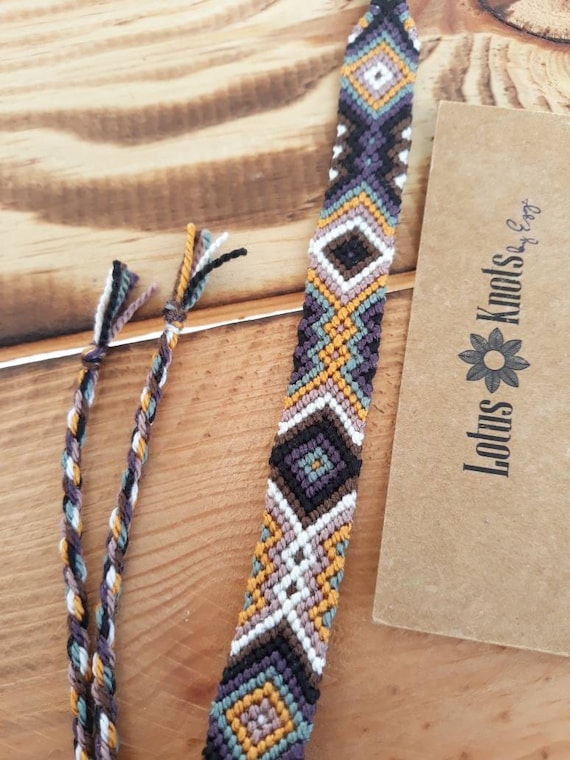 Aztec Friendship Bracelet Women Men String Diamond Bracelet Men Boho Hippie Jewelry Etsy