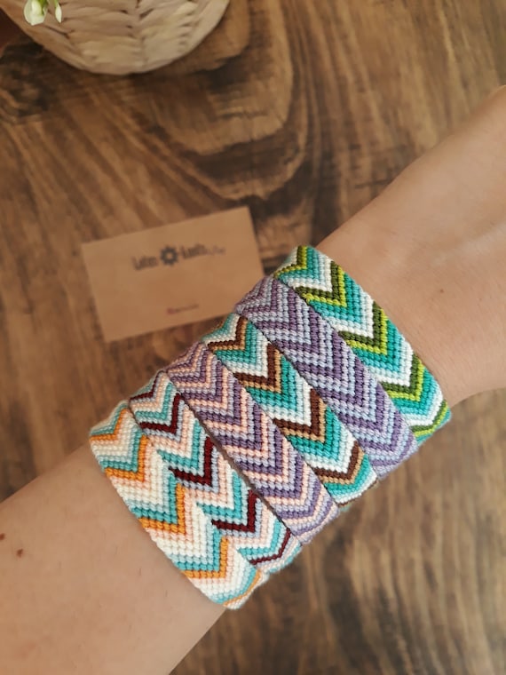 Wide chevron shop friendship bracelet
