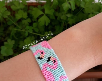 Flamingo friendship bracelet clearance