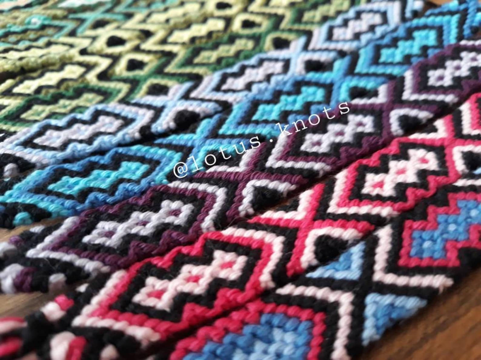 Boho Aztec Weave Friendship Bracelet for Women, Men, Handcrafted ...