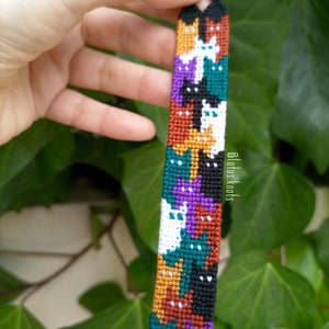 Cat Friendship Bracelet For Women, Cat Mom Gift, Cat Lover Gift For Her