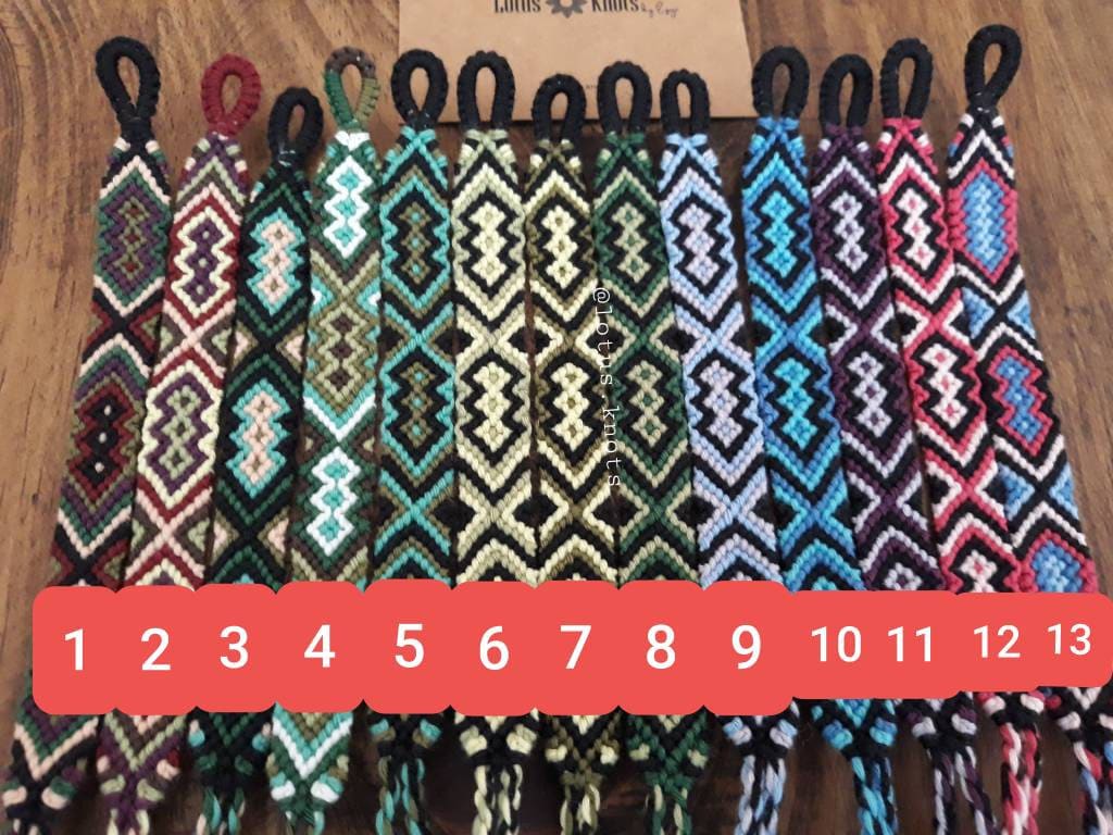 Boho Aztec Weave Friendship Bracelet for Women, Men, Handcrafted ...