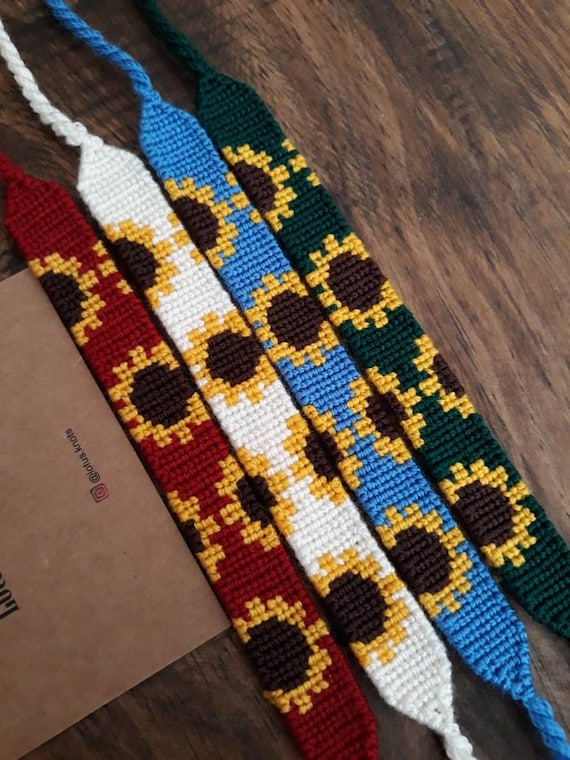 Pulseras Hechas A Mano Ucranianas Joyas Amarillas Y Azules