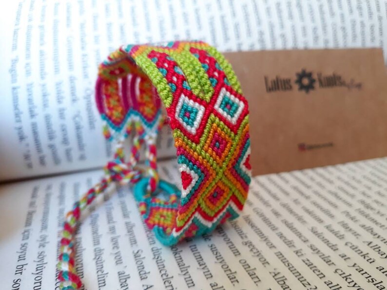 Aztec Friendship Bracelet Woven Nepal Woven Bracelet Boho Etsy