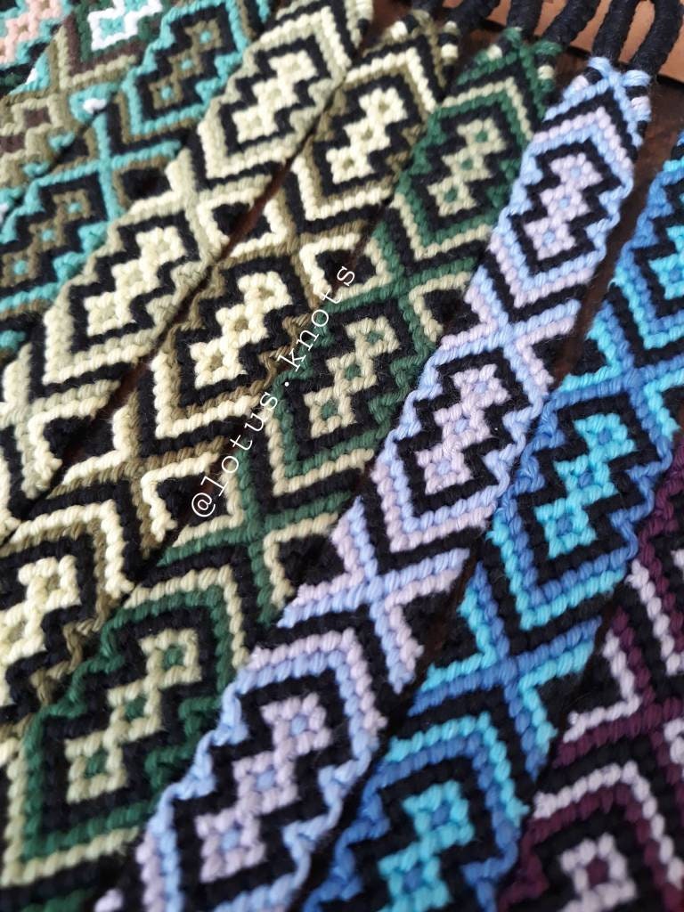 Boho Aztec Weave Friendship Bracelet for Women, Men, Handcrafted ...