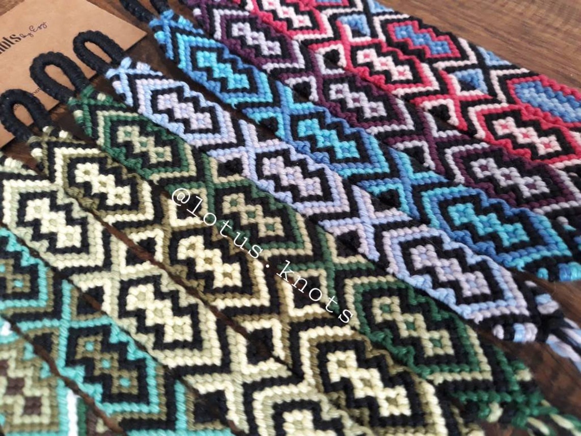 Boho Aztec Weave Friendship Bracelet for Women, Men, Handcrafted ...