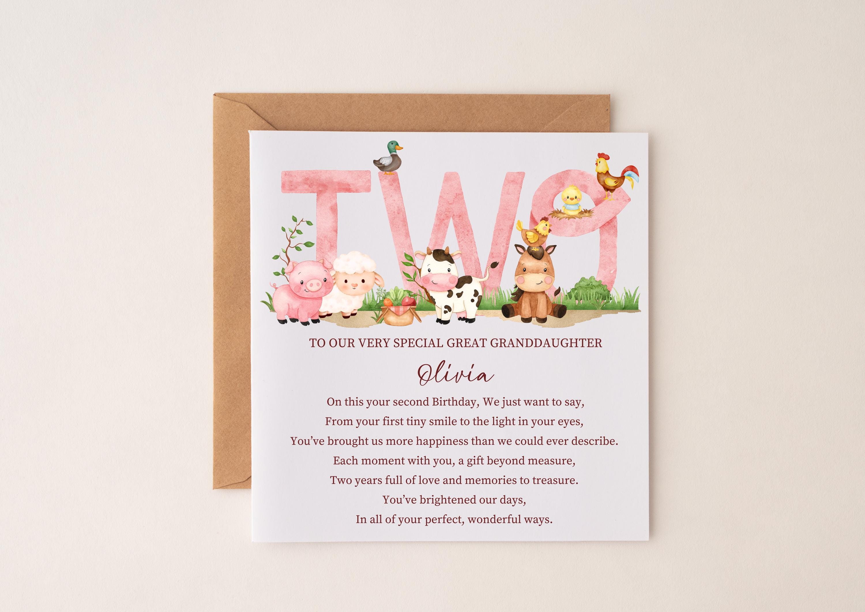 Handgemachte Panda Geburtstagskarte 'Gorgeous Granddaughter' - 22x22 Cm Mit Glitzer & Strass