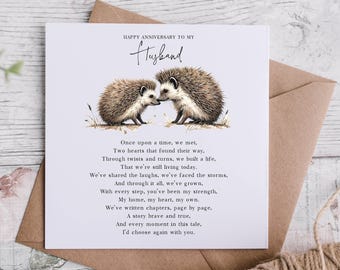 Husband Anniversary card, Husband Anniversary poem, Husband Anniversary Verse, Husband sweet Anniversary Card,