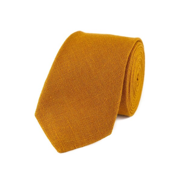 mens mustard tie
