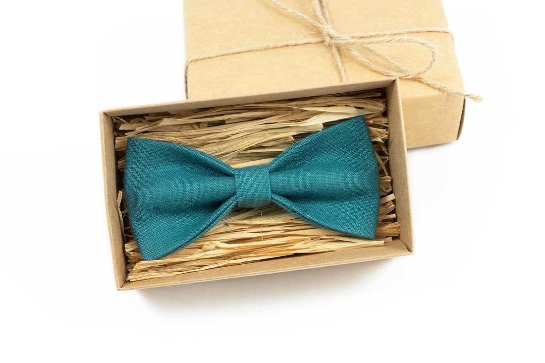 Oasis Color Pre-tied Best Men Ties for Wedding / Dark Cyan Color ...