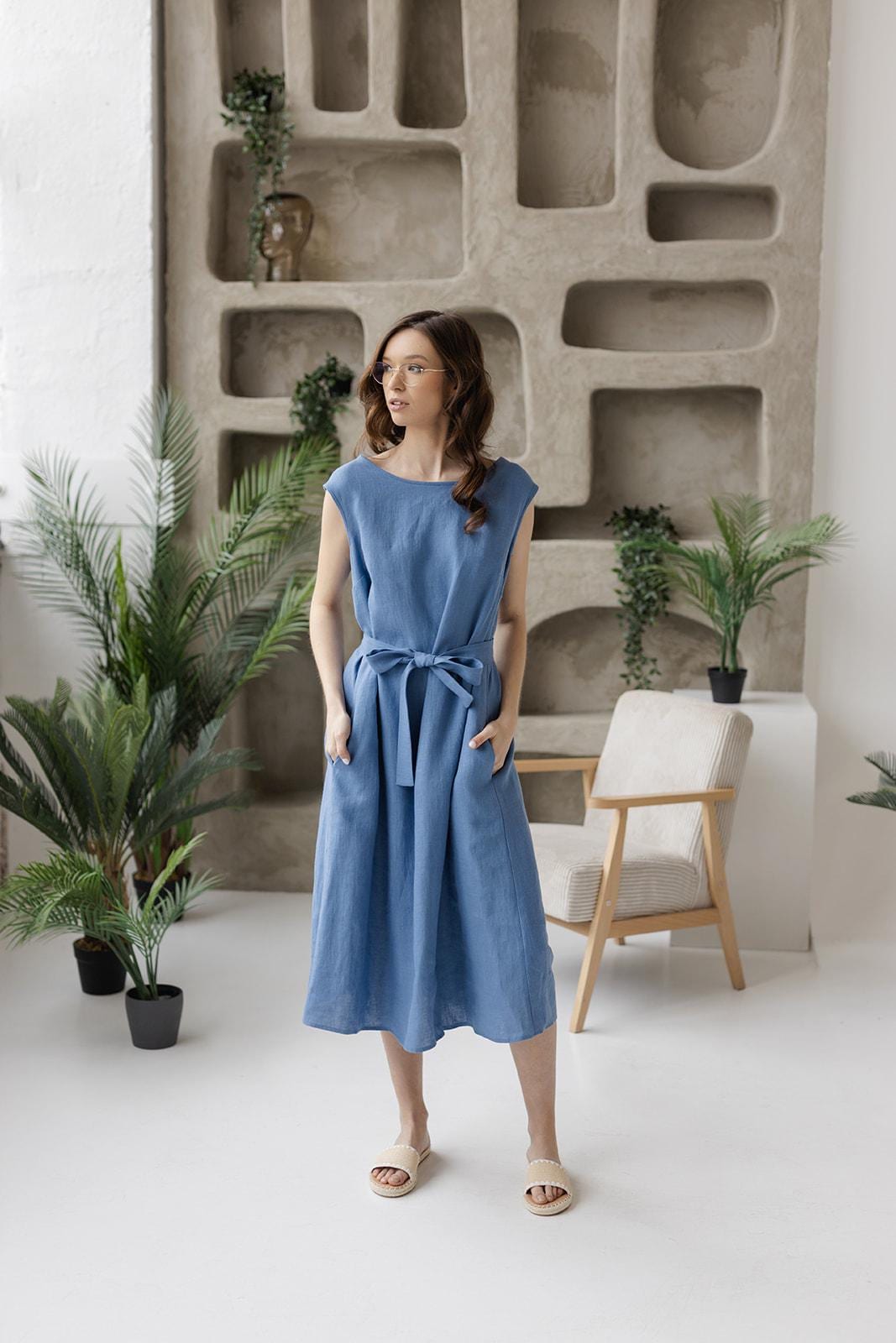 white christmas dresses Set Sail Boat Neck Denim Dress – Josie's Boutique