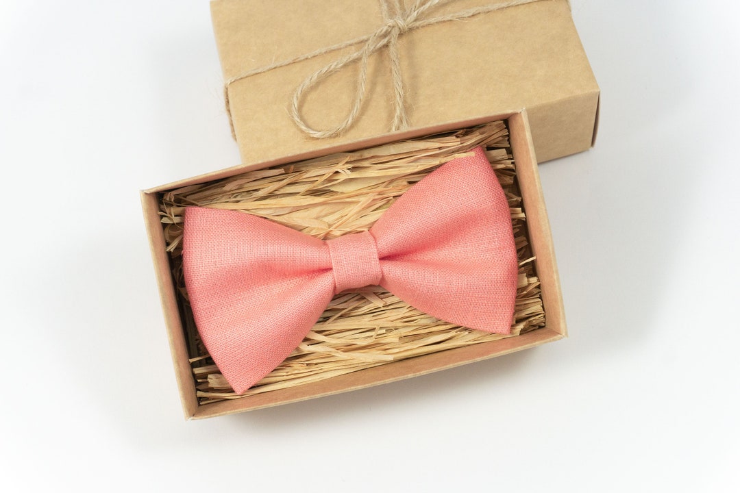 Rose Pink Color Pre-tied Groomsmen Bow Ties for Wedding - Etsy
