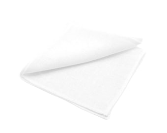 Weißes Leinen Einstecktuch - Hochzeit & formelle Trauzeugen Accessoire