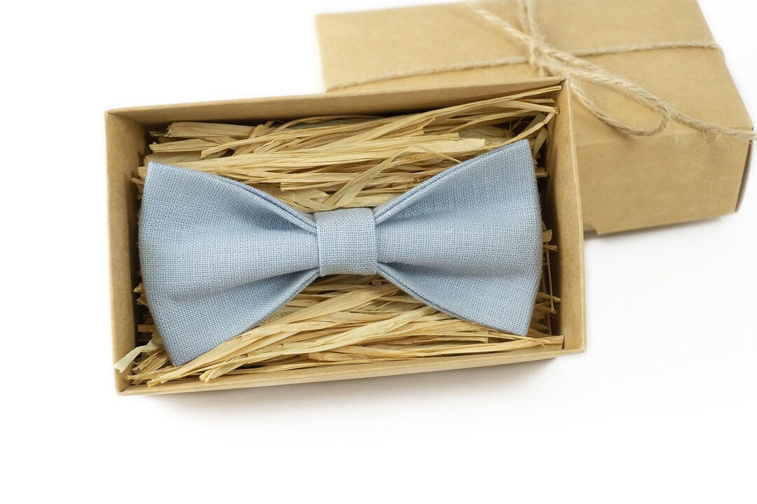 Dusty Blue Pre-tied Mens Bow Ties Available With Matching - Etsy