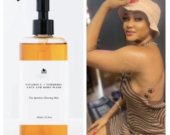 Turmeric & Vitamin C Wash, Even skin tone, Glowing Spotless skin, Clear skin