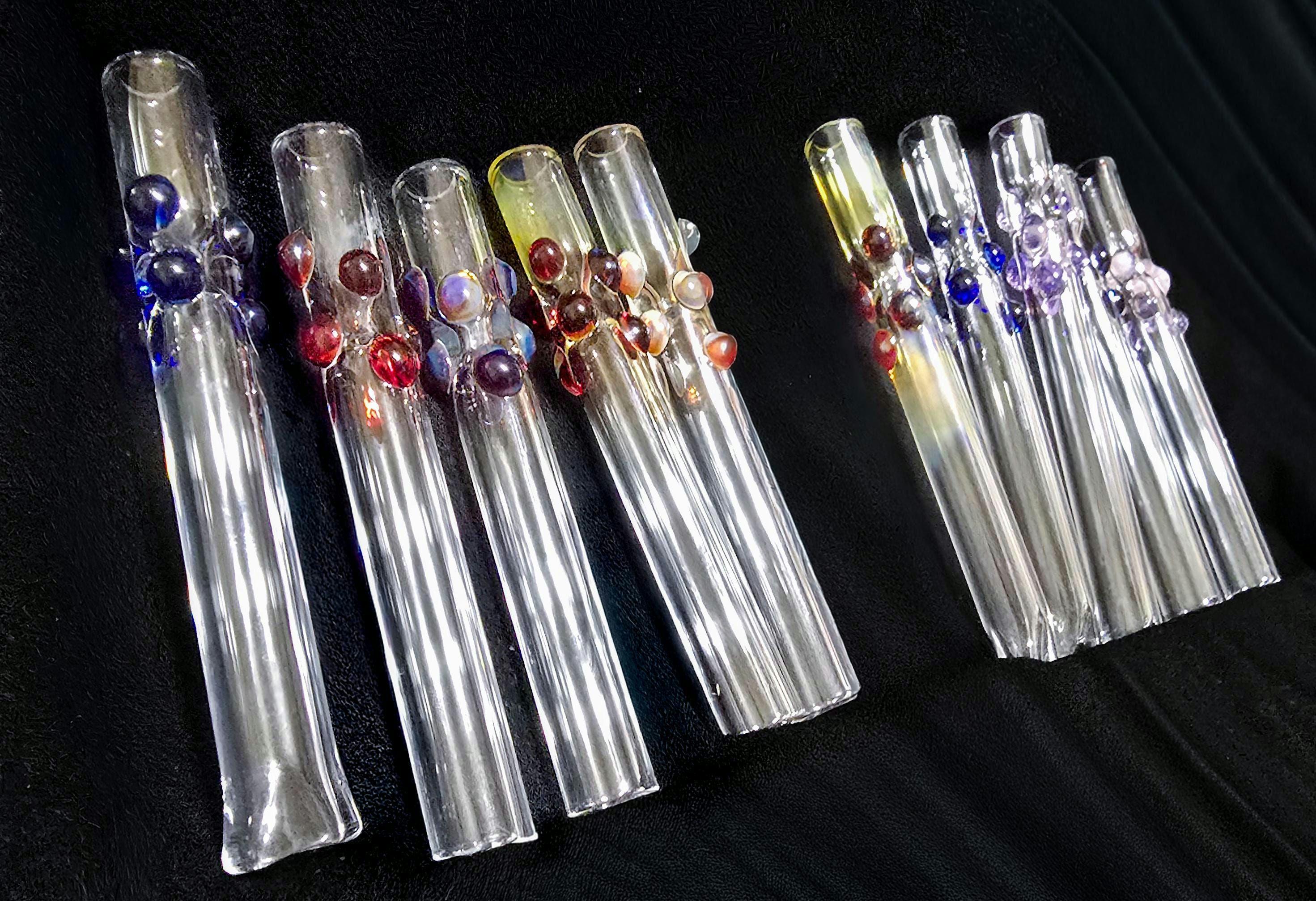 Glass One Hitter Pipes Flat - Etsy