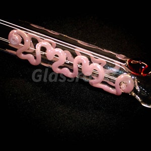 Glass straight straw (hand blown)