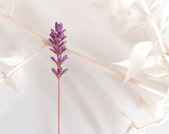 Spilla stelo di lavanda