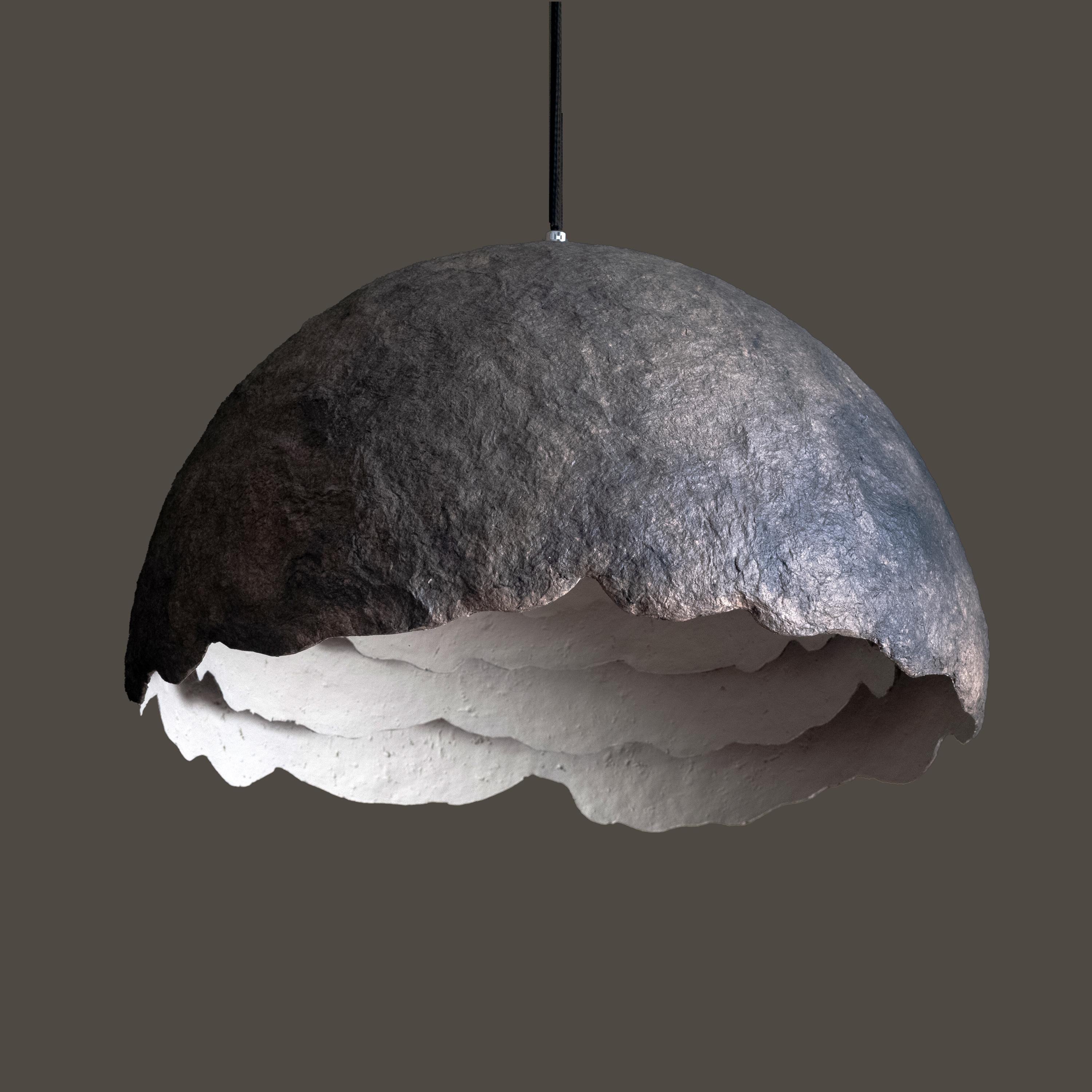 Sculptural Organic Pendant Light Minimal Wabi Sabi Ceiling Lamp