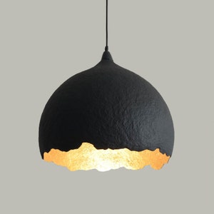 Paper mache pendant light scandinavian design Malva C60