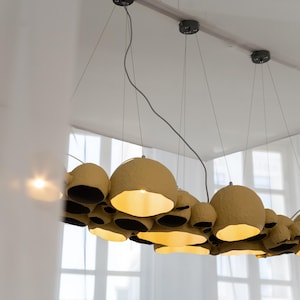 Extra Large Dinner Table Pendant Light, biocomposite: Modern Interior Lighting, 9xE27, Dining Room Lights image 3