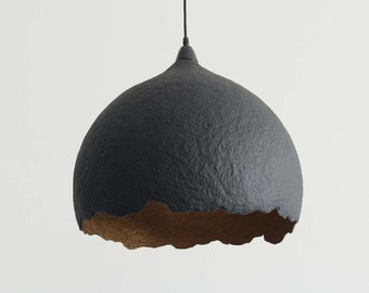 Paper mache pendant lamp Malva C50