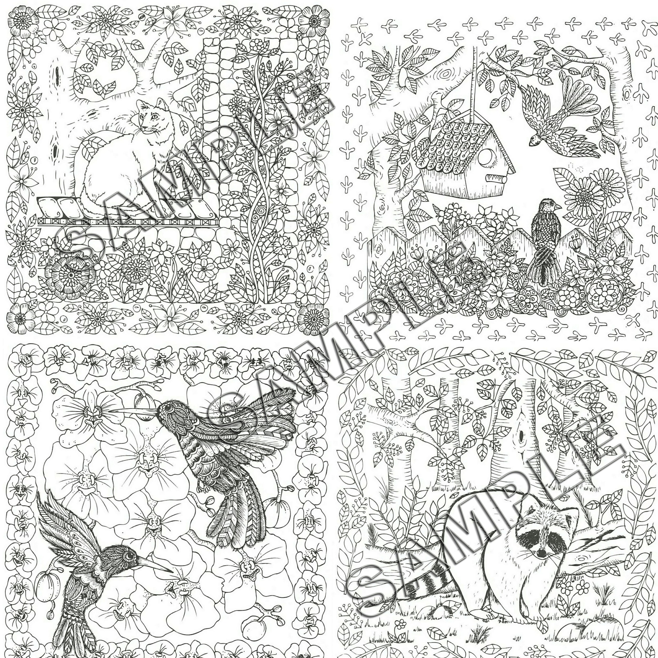 18 COLORING KEEPSAKES Digital Coloring BOOK Instant Download | Etsy