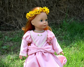 Pink Princess Doll Dress/Gown for 18 Inch Doll