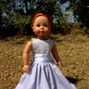 Vestido formal de muñeca de graduación de damas de honor para muñeca de 18 pulgadas