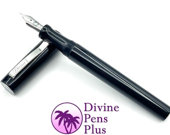 Agape Fountain Pen - "Classic Black" by Divine Pens Plus